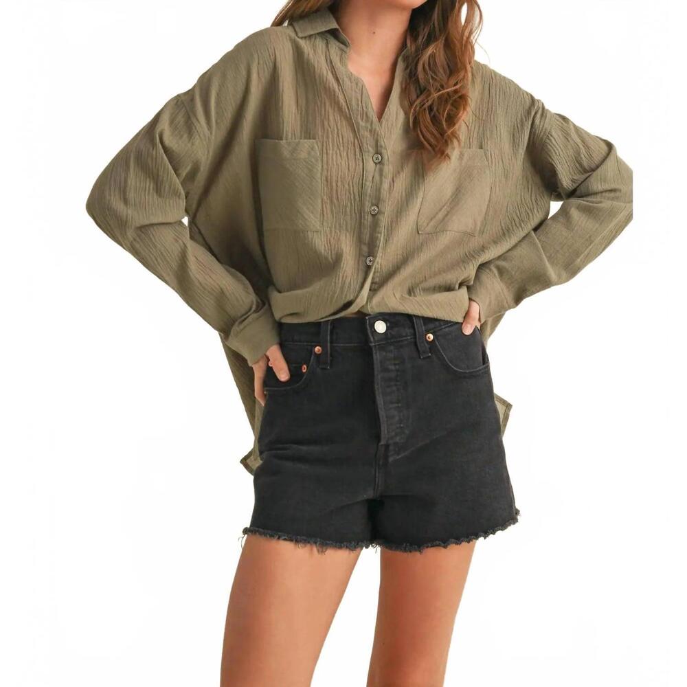 NEW MIOU MUSE remington button down basic shirt i… - image 4